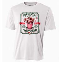 Old Fashioned North Pole Candy Cane Company Elf Christmas Cooling Performance Crew T-Shirt