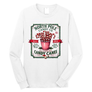 Old Fashioned North Pole Candy Cane Company Elf Christmas Long Sleeve Shirt