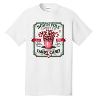 Old Fashioned North Pole Candy Cane Company Elf Christmas Tall T-Shirt