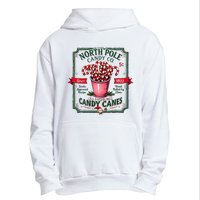 Old Fashioned North Pole Candy Cane Company Elf Christmas Urban Pullover Hoodie