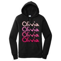 Olivia First Name D Boy Girl Baby Birth Day Women's Pullover Hoodie