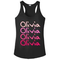 Olivia First Name D Boy Girl Baby Birth Day Ladies PosiCharge Competitor Racerback Tank