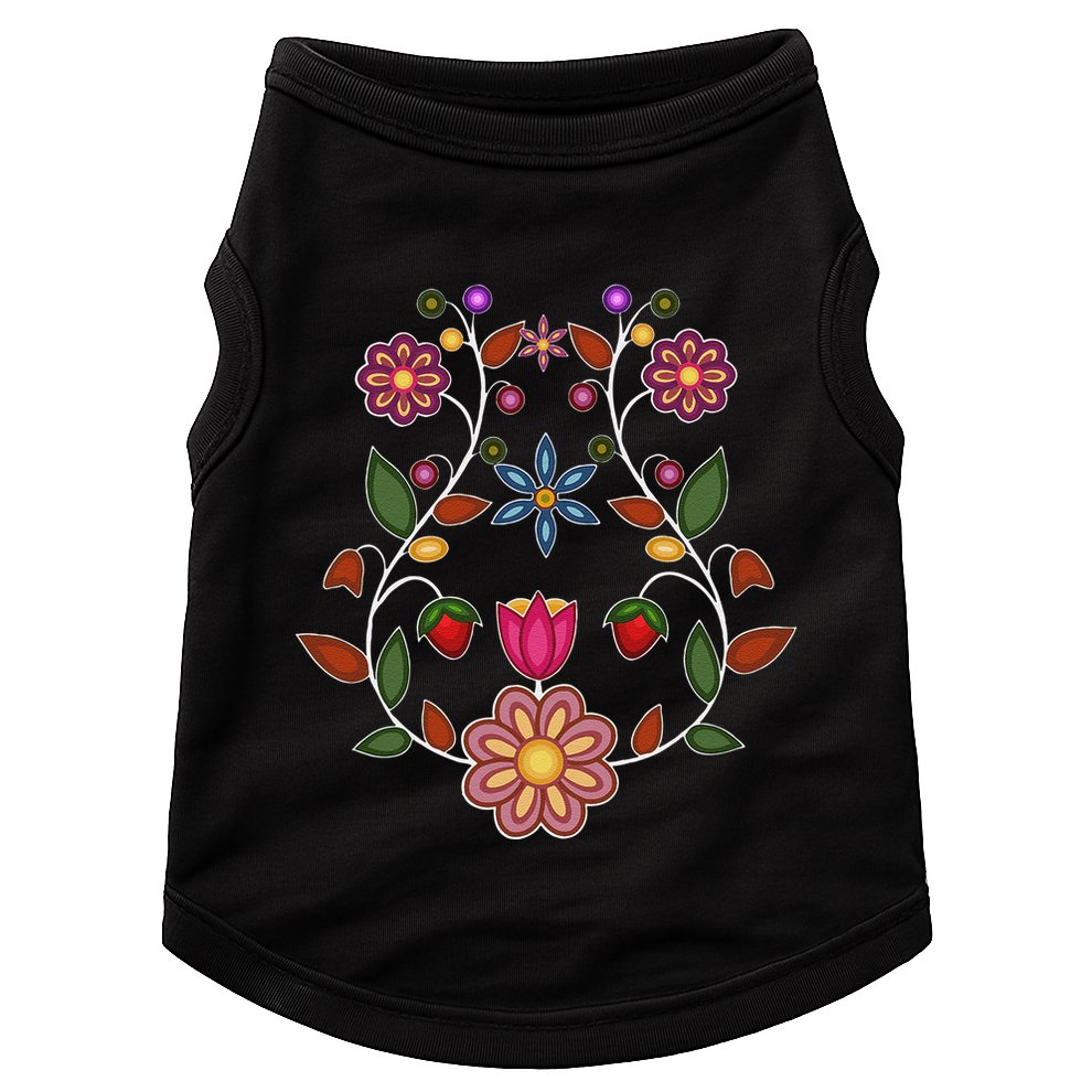 Ojibwe Floral Native Wild Flowers Indigenous Cute Botanical Doggie Tank