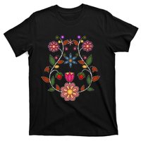 Ojibwe Floral Native Wild Flowers Indigenous Cute Botanical T-Shirt