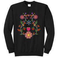 Ojibwe Floral Native Wild Flowers Indigenous Cute Botanical Tall Sweatshirt