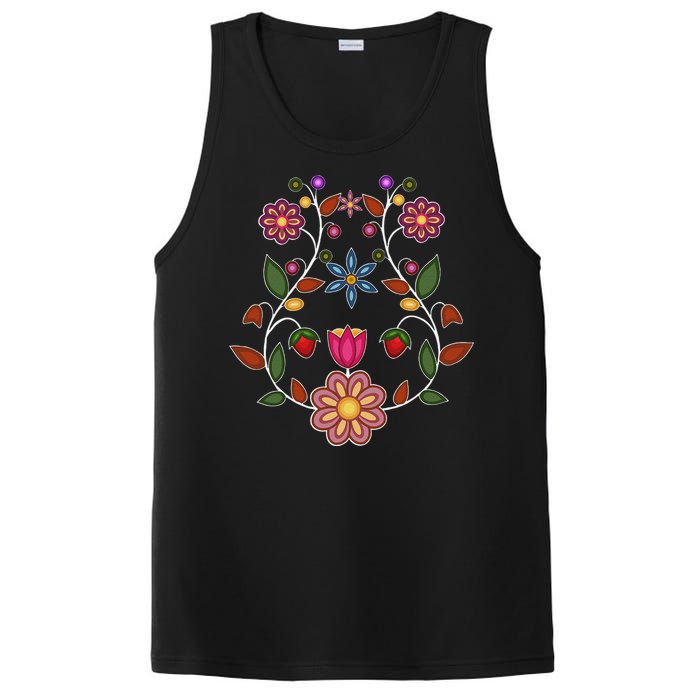 Ojibwe Floral Native Wild Flowers Indigenous Cute Botanical PosiCharge Competitor Tank