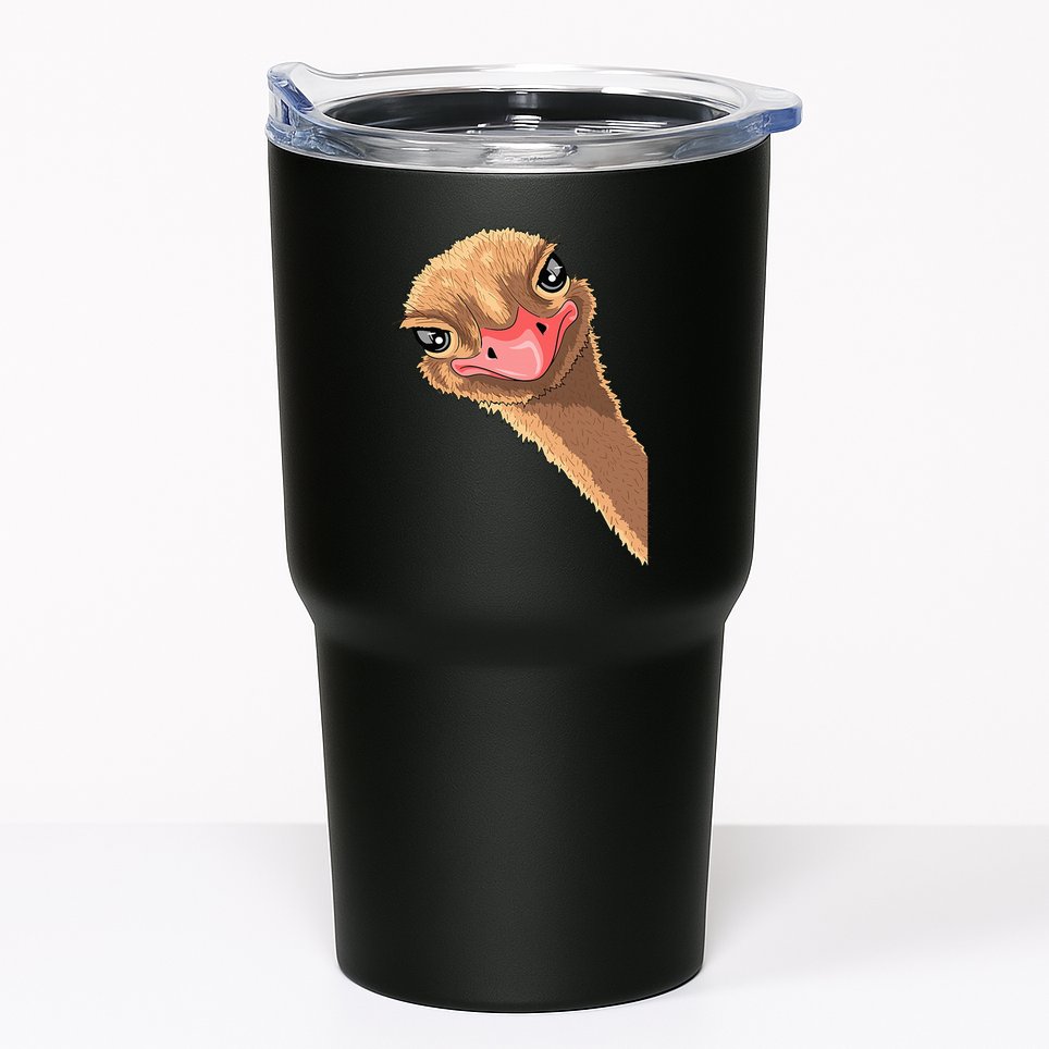 Ostrich face ostrich costume Tumbler