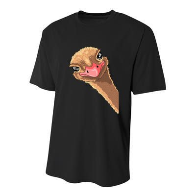 Ostrich face ostrich costume Youth Performance Sprint T-Shirt