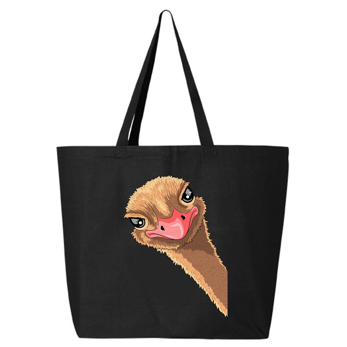 Ostrich face ostrich costume 25L Jumbo Tote
