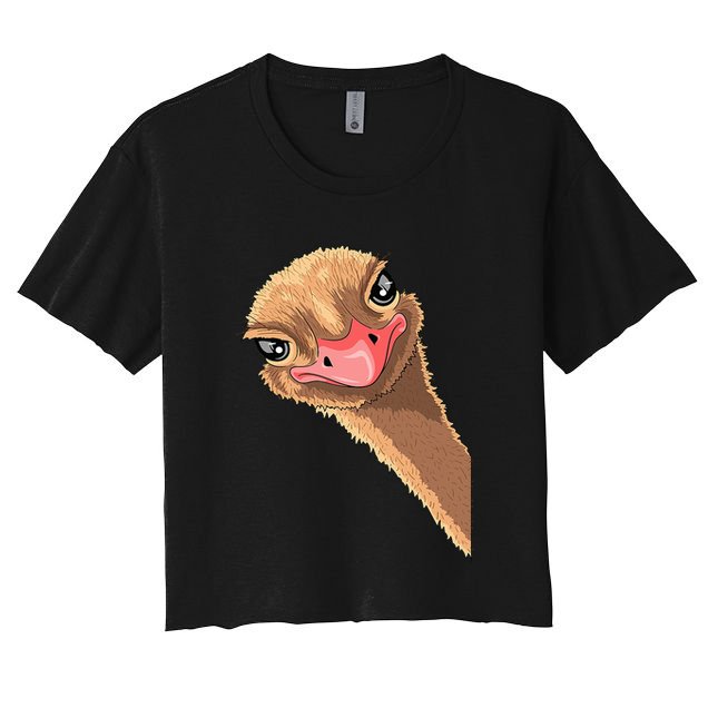 Ostrich face ostrich costume Crop Top