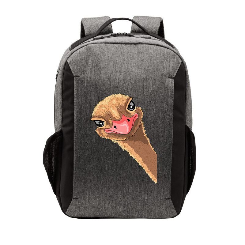 Ostrich face ostrich costume Vector Backpack
