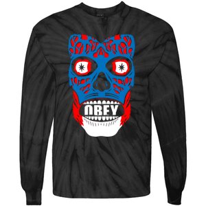 OBEY FACE Tie-Dye Long Sleeve Shirt