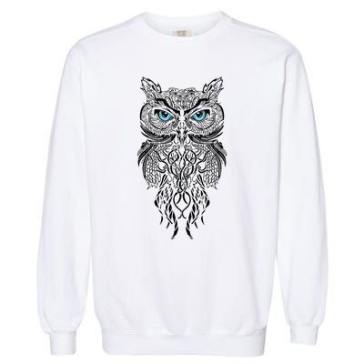 Owl Fans Owl Art Garment-Dyed Sweatshirt