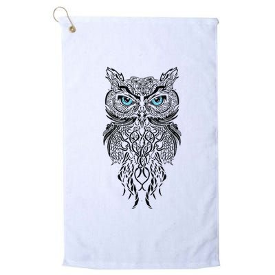 Owl Fans Owl Art Platinum Collection Golf Towel