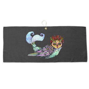 Owl Fairy Owl Art Owl Lover Owl Large Microfiber Waffle Golf Towel