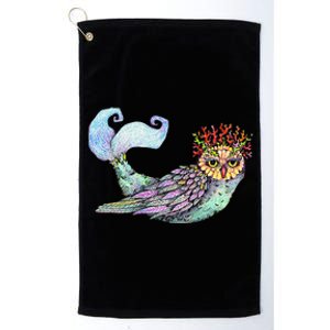 Owl Fairy Owl Art Owl Lover Owl Platinum Collection Golf Towel