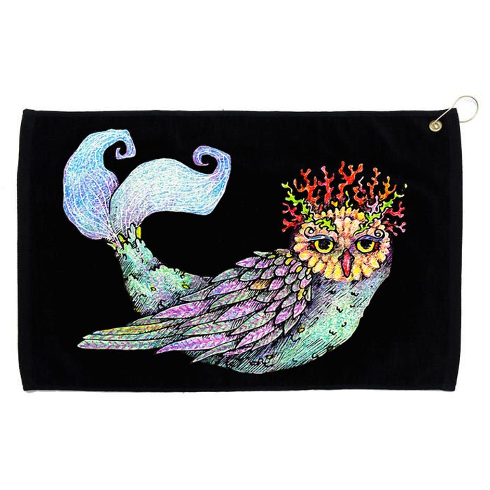 Owl Fairy Owl Art Owl Lover Owl Grommeted Golf Towel