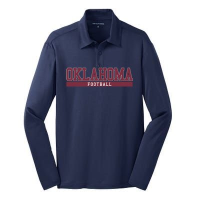 Oklahoma Football Silk Touch Performance Long Sleeve Polo