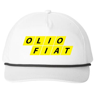 Olio Fiat Snapback Five-Panel Rope Hat