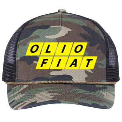 Olio Fiat Retro Rope Trucker Hat Cap