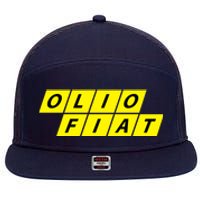 Olio Fiat 7 Panel Mesh Trucker Snapback Hat