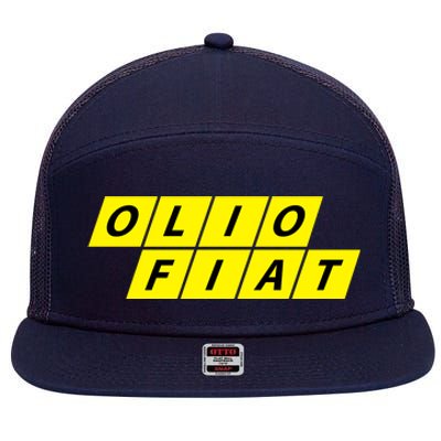 Olio Fiat 7 Panel Mesh Trucker Snapback Hat