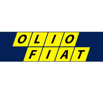 Olio Fiat Bumper Sticker