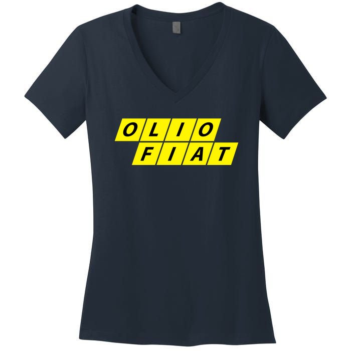 Olio Fiat Women's V-Neck T-Shirt