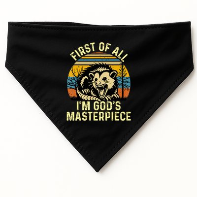 Opossum First Of All IM GodS Masterpiece USA-Made Doggie Bandana