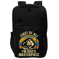 Opossum First Of All IM GodS Masterpiece Impact Tech Backpack