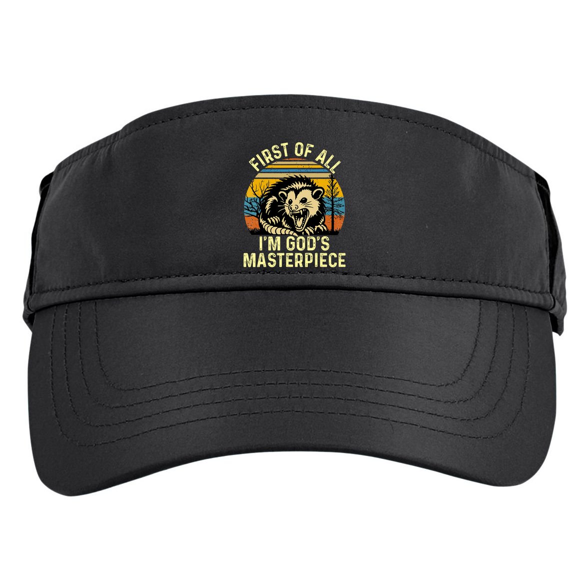 Opossum First Of All IM GodS Masterpiece Adult Drive Performance Visor