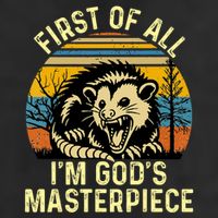 Opossum First Of All IM GodS Masterpiece Adult Drive Performance Visor
