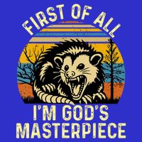Opossum First Of All IM GodS Masterpiece Zip Tote Bag