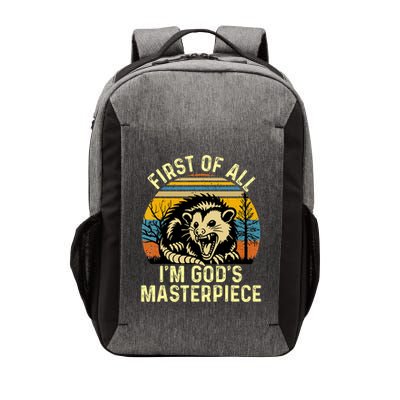 Opossum First Of All IM GodS Masterpiece Vector Backpack