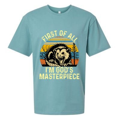 Opossum First Of All IM GodS Masterpiece Sueded Cloud Jersey T-Shirt