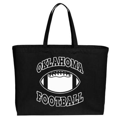 Oklahoma Football Cotton Canvas Jumbo Tote