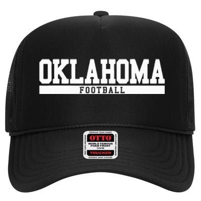 Oklahoma Football High Crown Mesh Back Trucker Hat