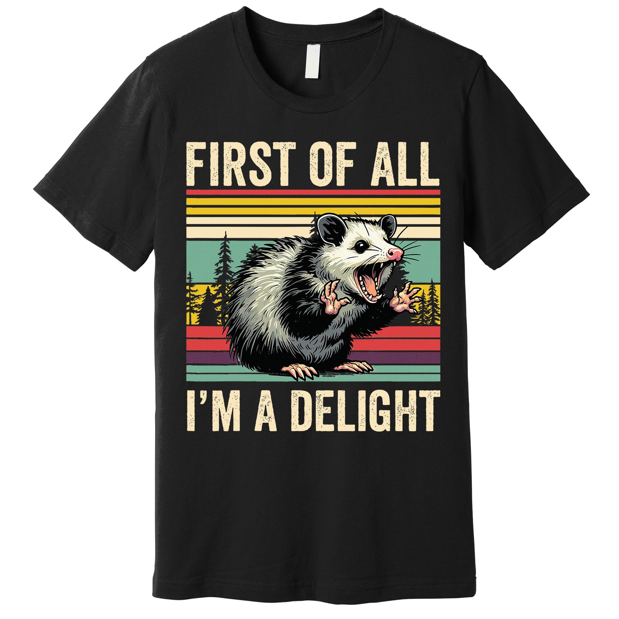 Opossum First Of All Im A Delight Possum Premium T-Shirt
