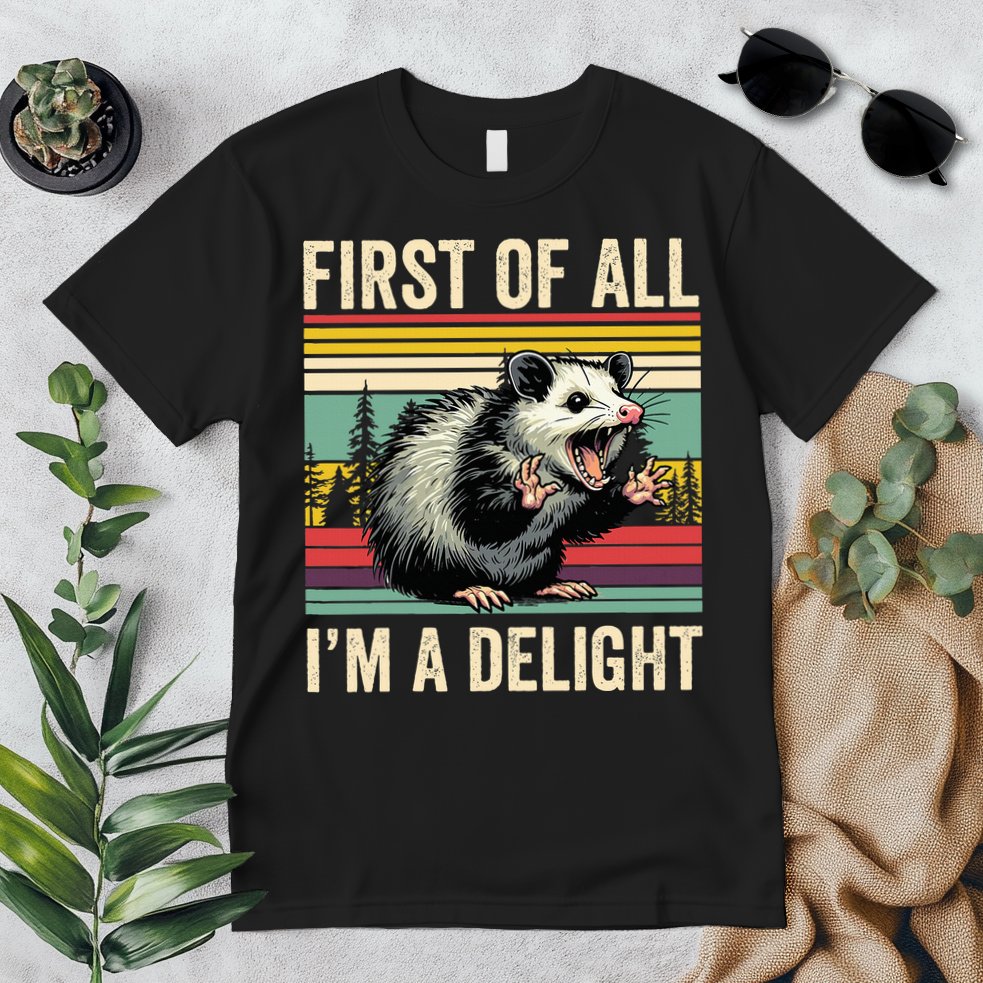 Opossum First Of All Im A Delight Possum Premium T-Shirt