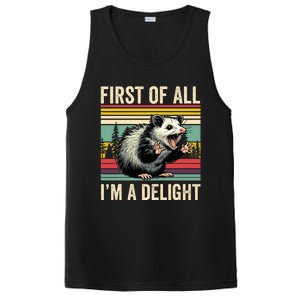 Opossum First Of All Im A Delight Possum PosiCharge Competitor Tank