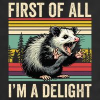 Opossum First Of All Im A Delight Possum Golf Towel