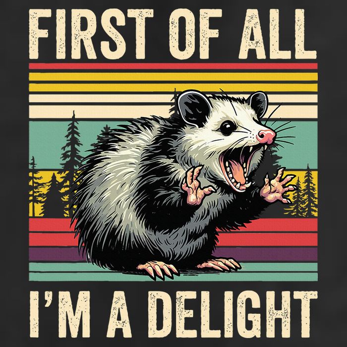 Opossum First Of All Im A Delight Possum Golf Towel