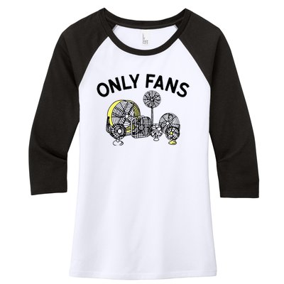 Only Fans Women's Tri-Blend 3/4-Sleeve Raglan Shirt