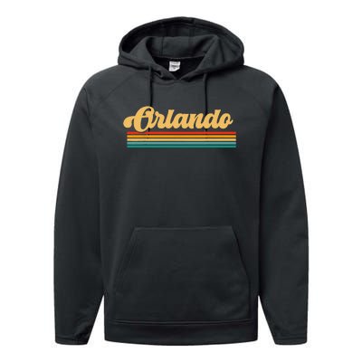 Orlando Florida Performance Fleece Hoodie