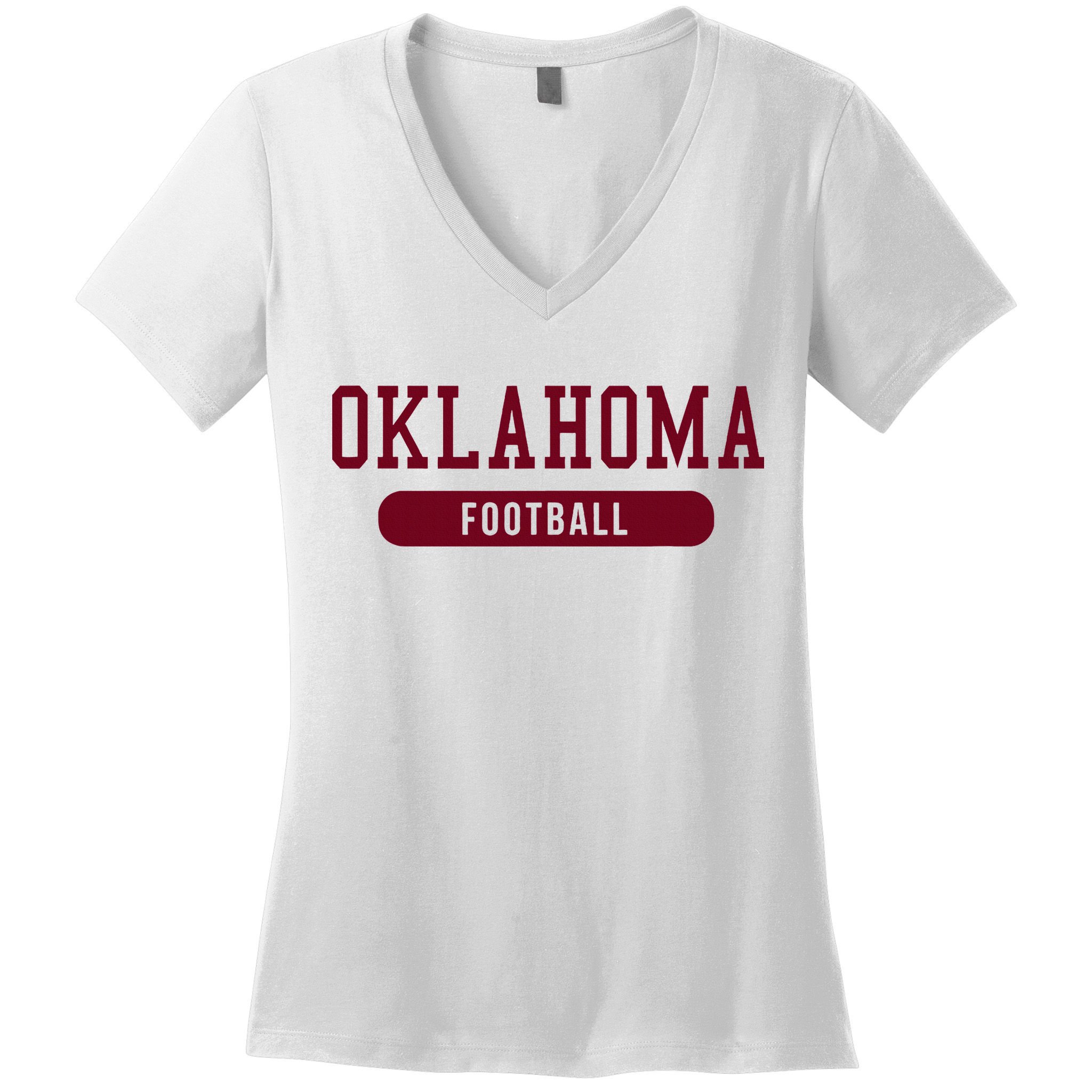 Oklahoma Football Women's V-Neck T-Shirt