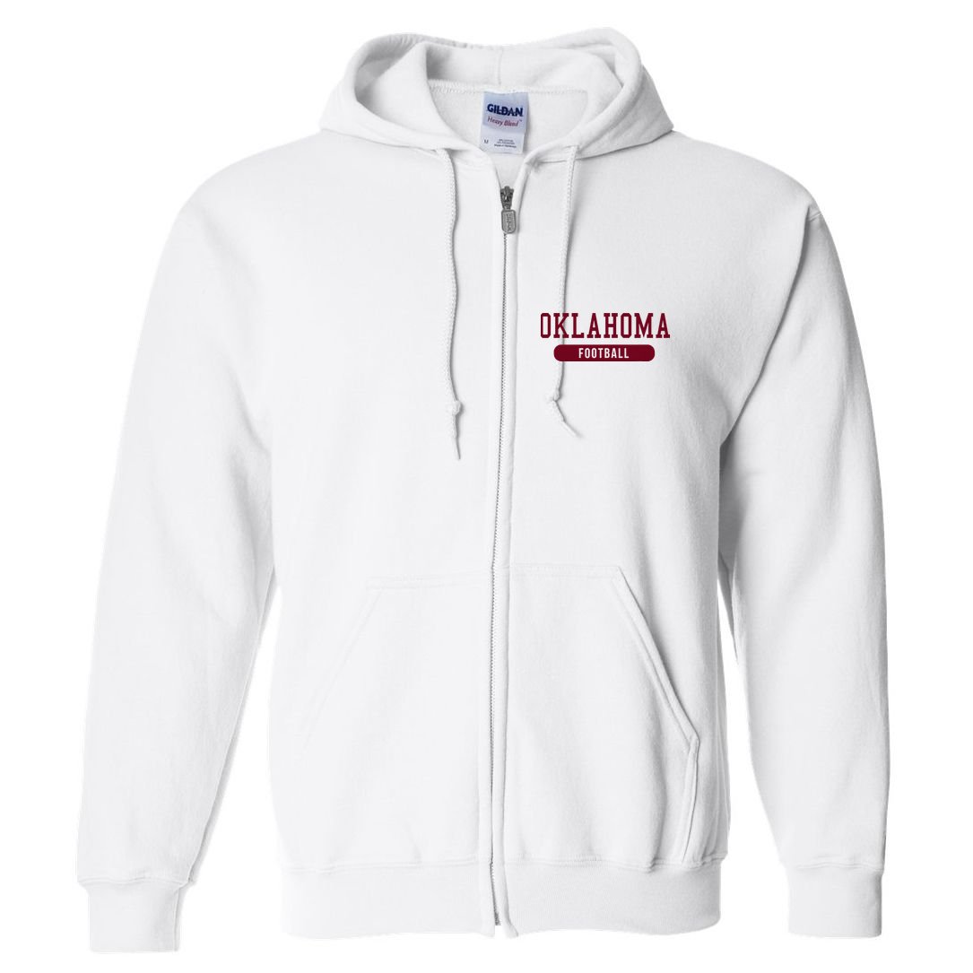 Oklahoma Football Full Zip Hoodie