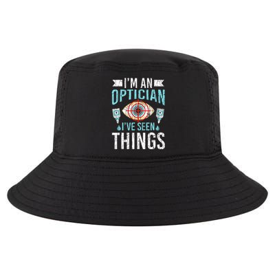 Optician Funny Ophthalmology Optometry Cool Comfort Performance Bucket Hat