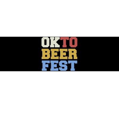 Oktobeerfest Funny Oktoberfest Drinking Team Bumper Sticker