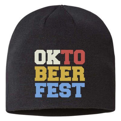 Oktobeerfest Funny Oktoberfest Drinking Team Sustainable Beanie