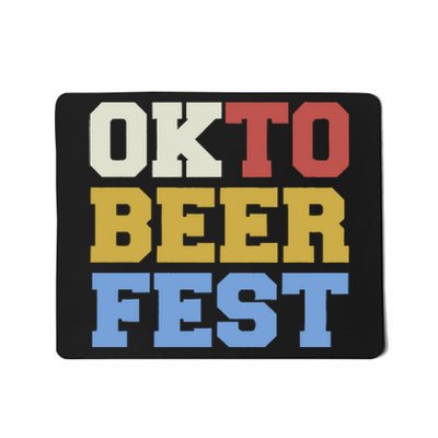 Oktobeerfest Funny Oktoberfest Drinking Team Mousepad